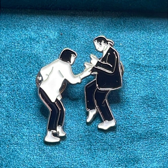 Jewelry - Pulp Fiction Dancing Duo lapel pins